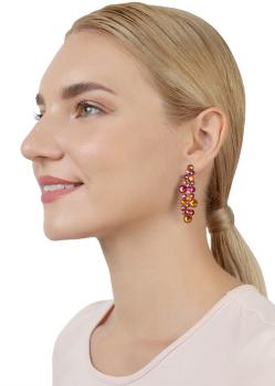 Coralline/Orange - Water Cascade earrings - Konplott